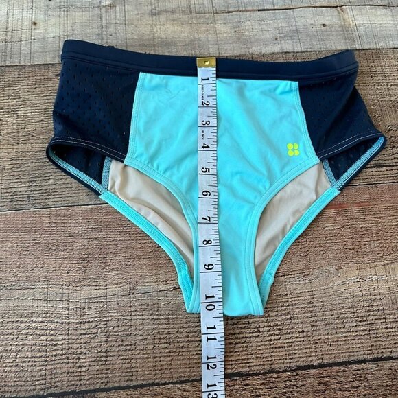 Sweaty Betty tiki bikini bottom sporty swimsuit bottom high rise -XS - Picture 4 of 11